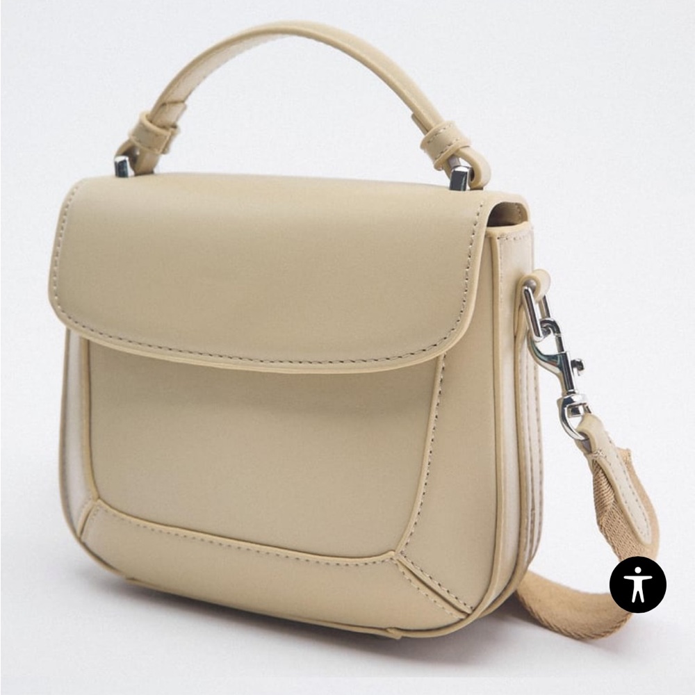 ZARA MINI FLAP CROSSBODY BAG